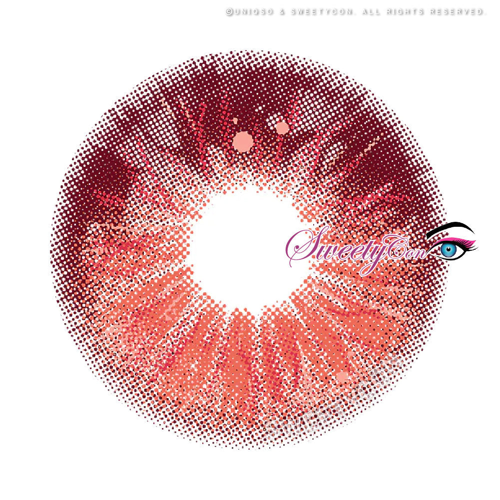 Sweety Crazy Lollipop Red (1 lens/pack)-Colored Contacts-UNIQSO Canada