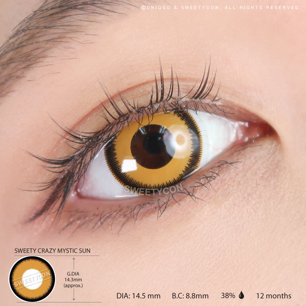 Sweety Crazy Mystic Sun (1 lens/pack)-Crazy Contacts-UNIQSO Canada