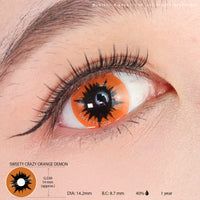 Sweety Crazy Orange Demon (1 lens/pack)-Crazy Contacts-UNIQSO Canada