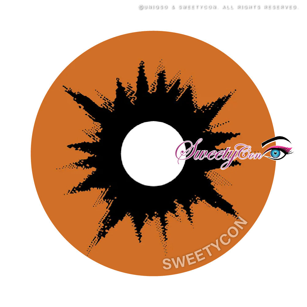 Sweety Crazy Orange Demon (1 lens/pack)-Crazy Contacts-UNIQSO Canada