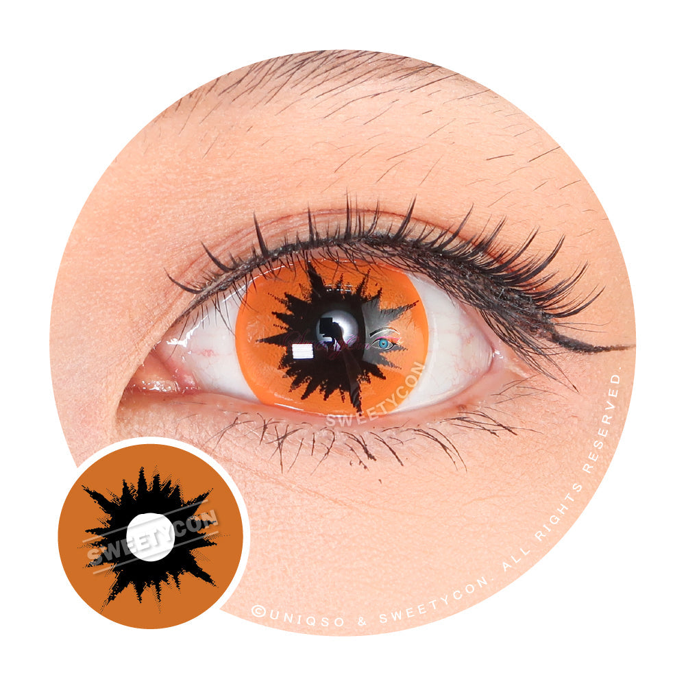 Sweety Crazy Orange Demon (1 lens/pack)-Crazy Contacts-UNIQSO Canada