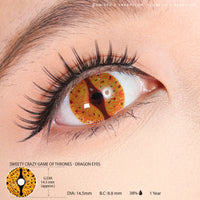 Sweety Crazy Orange Dragon Eyes (1 lens/pack)-Crazy Contacts-UNIQSO Canada