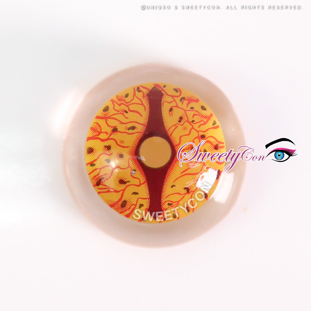 Sweety Crazy Orange Dragon Eyes (1 lens/pack)-Crazy Contacts-UNIQSO Canada