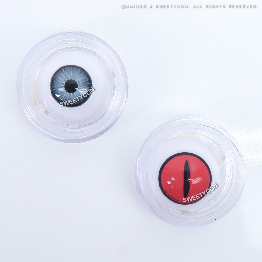 Sweety Crazy Pink Demon Eye / Cat Eye (1 lens/pack)-Crazy Contacts-UNIQSO Canada