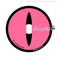 Sweety Crazy Pink Demon Eye / Cat Eye (1 lens/pack)-Crazy Contacts-UNIQSO Canada
