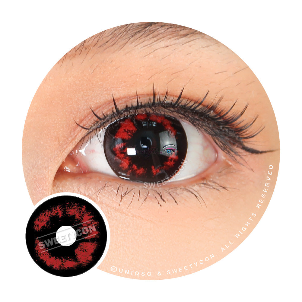 Sweety Crazy Red Demon (1 lens/pack)-Crazy Contacts-UNIQSO Canada