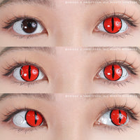 Sweety Crazy Red Demon Eye / Cat Eye (1 lens/pack)-Crazy Contacts-UNIQSO Canada
