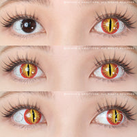 Sweety Crazy Red Demon Eye / Cat Eye (New) (1 lens/pack)-Crazy Contacts-UNIQSO Canada