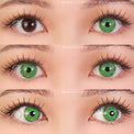 Sweety Crazy Scarlet Witch Green (1 lens/pack)-Crazy Contacts-UNIQSO Canada