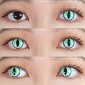 Sweety Crazy Sexy Cat Eye Green (1 lens/pack)-Crazy Contacts-UNIQSO Canada