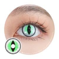Sweety Crazy Sexy Cat Eye Green (1 lens/pack)-Crazy Contacts-UNIQSO Canada