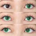 Sweety Crazy Solid Dark Green (1 lens/pack)-Crazy Contacts-UNIQSO Canada