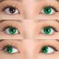 Sweety Crazy Solid Green (1 lens/pack)-Crazy Contacts-UNIQSO Canada