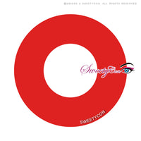 Sweety Crazy Solid Red (1 lens/pack)-Crazy Contacts-UNIQSO Canada