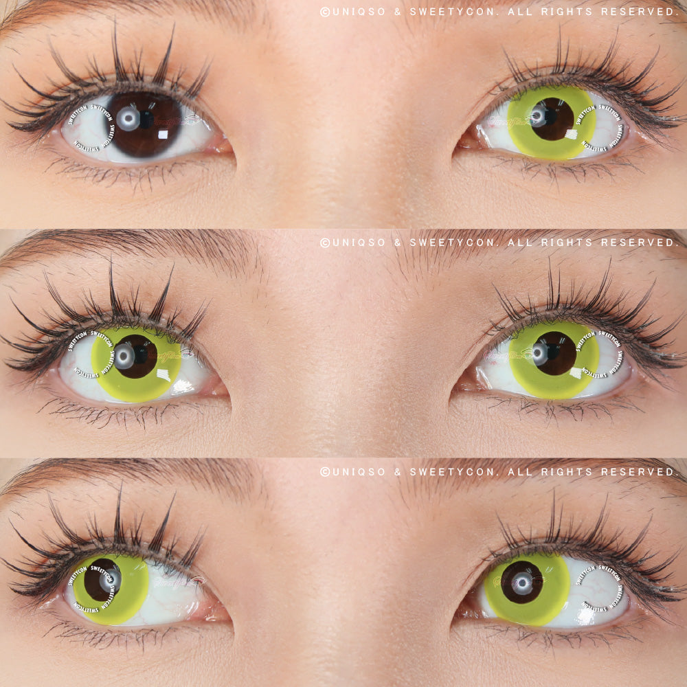 Sweety Crazy Solid Yellow (1 lens/pack)-Crazy Contacts-UNIQSO Canada
