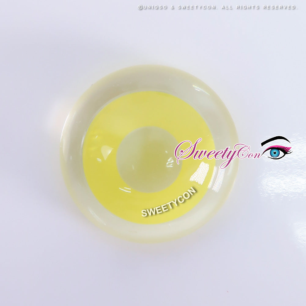 Sweety Crazy Solid Yellow (1 lens/pack)-Crazy Contacts-UNIQSO Canada