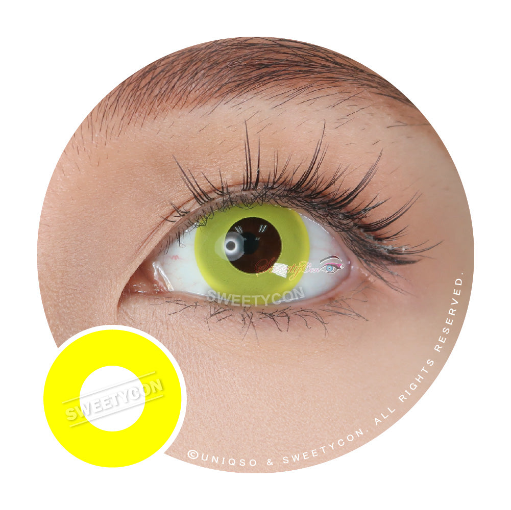 Sweety Crazy Solid Yellow (1 lens/pack)-Crazy Contacts-UNIQSO Canada