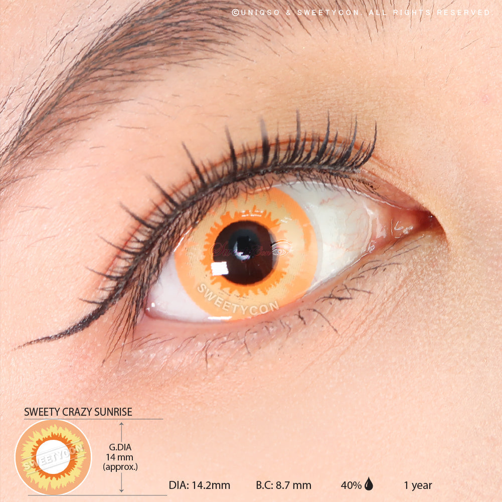 Sweety Crazy Sunrise (1 lens/pack)-Crazy Contacts-UNIQSO Canada