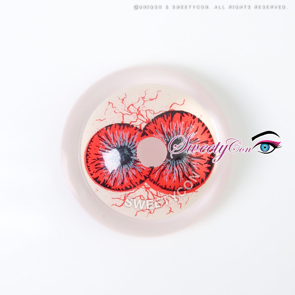 Sweety Crazy Twin Hex Red (1 lens/pack)-Crazy Contacts-UNIQSO Canada