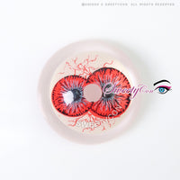 Sweety Crazy Twin Hex Red (1 lens/pack)-Crazy Contacts-UNIQSO Canada