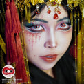 Sweety Crazy Twin Hex Red (1 lens/pack)-Crazy Contacts-UNIQSO Canada