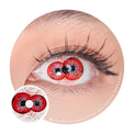 Sweety Crazy Twin Hex Red (1 lens/pack)-Crazy Contacts-UNIQSO Canada