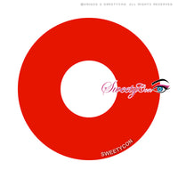Sweety Crazy UV Glow Red (1 lens/pack)-UV Contacts-UNIQSO Canada