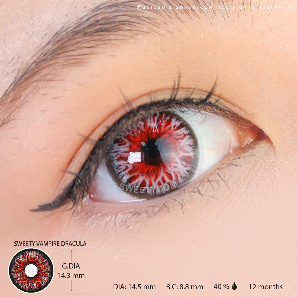 Sweety Crazy Vampire Dracula (1 lens/pack)-Crazy Contacts-UNIQSO Canada