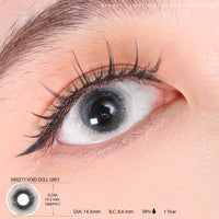Sweety Crazy Void Doll Grey (1 lens/pack)-Crazy Contacts-UNIQSO Canada