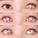 Sweety Crazy White Cross Red Eye (1 lens/pack)-Crazy Contacts-UNIQSO Canada