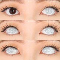 Sweety Crazy White Mesh - 1 Day Disposable (1 lens/pack)-Crazy Contacts-UNIQSO Canada