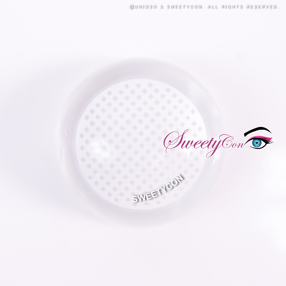 Sweety Crazy White Mesh - 1 Day Disposable (1 lens/pack)-Crazy Contacts-UNIQSO Canada