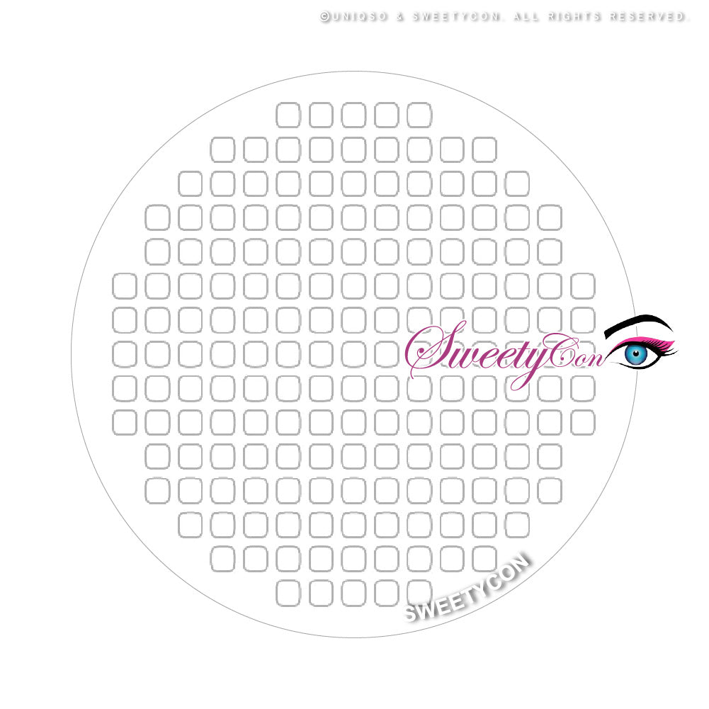 Sweety Crazy White Mesh - 1 Day Disposable (1 lens/pack)-Crazy Contacts-UNIQSO Canada