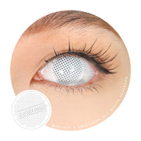 Sweety Crazy White Mesh - 1 Day Disposable (1 lens/pack)-Crazy Contacts-UNIQSO Canada