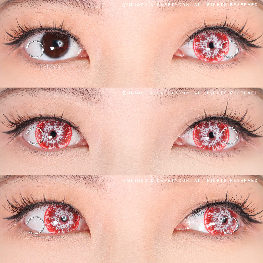 Sweety Crazy White Walker Red (1 lens/pack)-Crazy Contacts-UNIQSO Canada