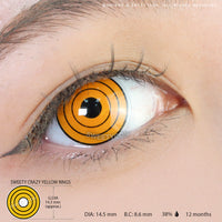 Sweety Crazy Yellow Rings (1 lens/pack)-Crazy Contacts-UNIQSO
