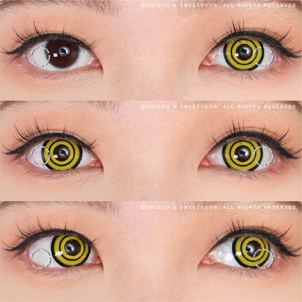Sweety Crazy Yellow Rings V3 (1 lens/pack)-Crazy Contacts-UNIQSO Canada