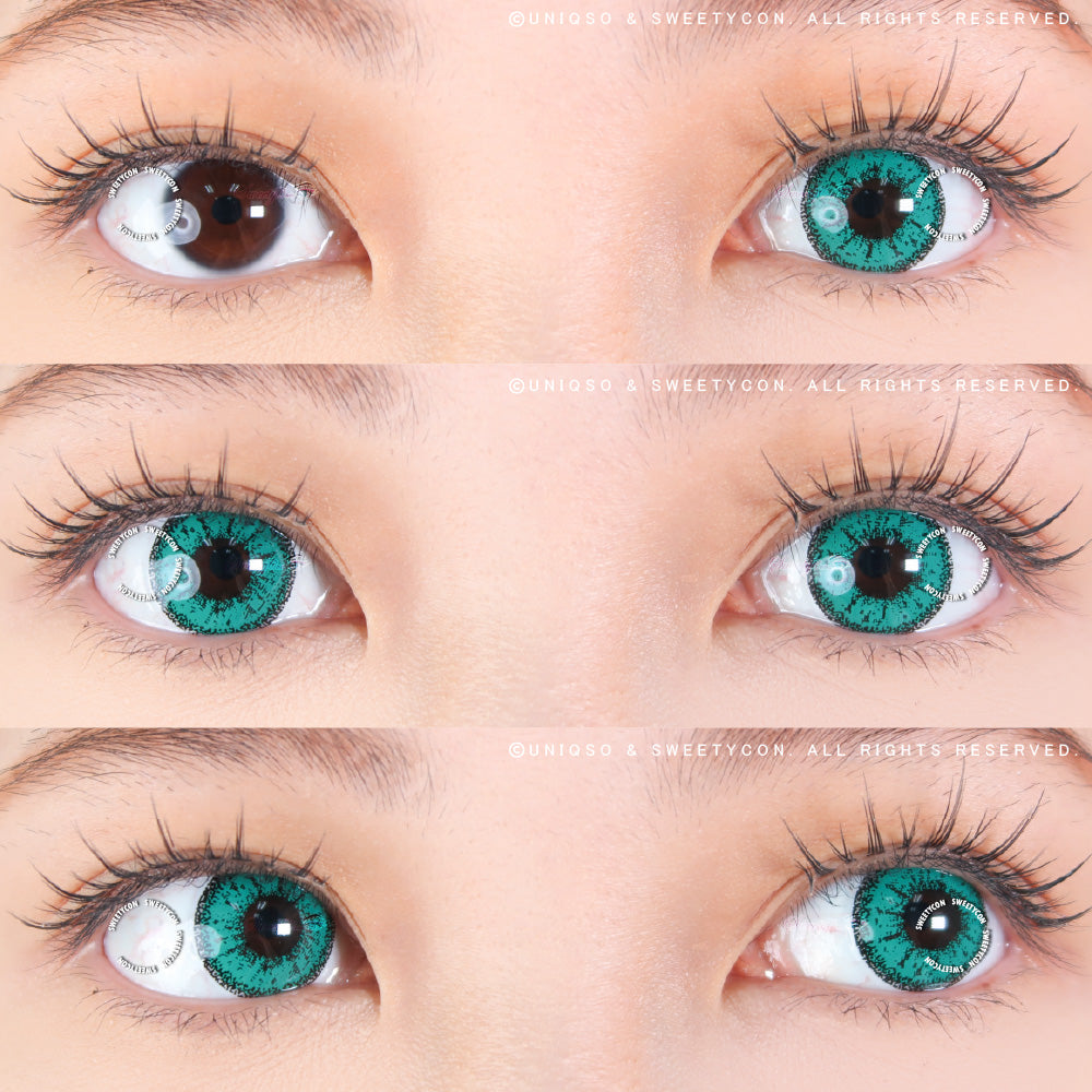 Sweety Crazy Zombie Green (1 lens/pack)-Crazy Contacts-UNIQSO Canada