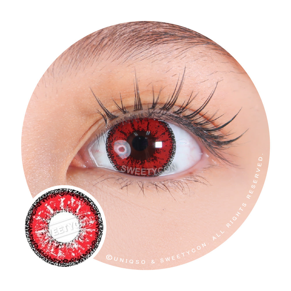 Sweety Crazy Zombie Red (1 lens/pack)-Crazy Contacts-UNIQSO Canada