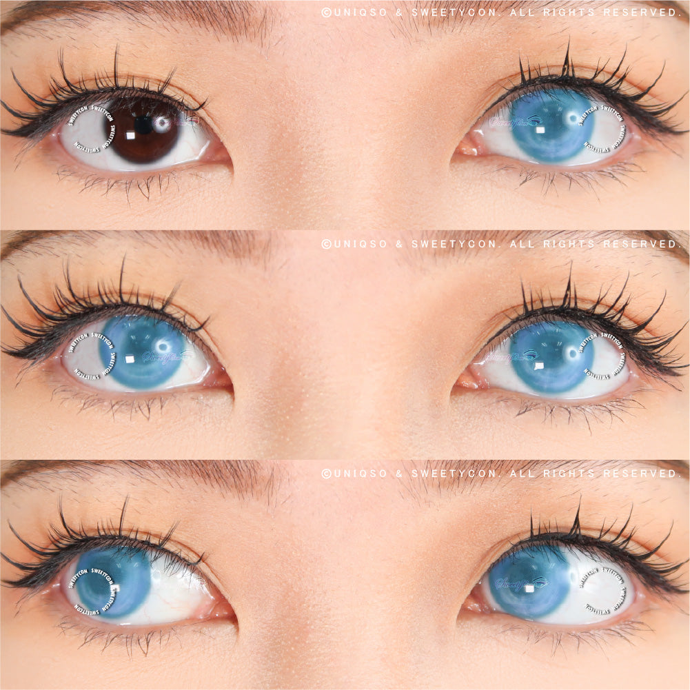 Sweety Delulu Blue (1 lens/pack)-Colored Contacts-UNIQSO Canada