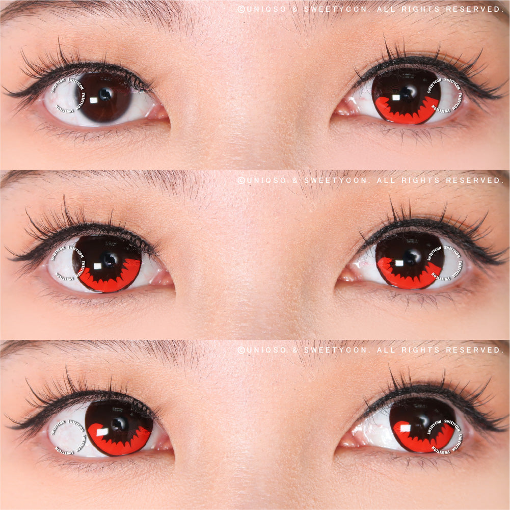 Sweety Demon Killer - Burning Fire II (1 lens/pack)-Colored Contacts-UNIQSO Canada