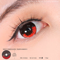 Sweety Demon Killer - Burning Fire II (1 lens/pack)-Colored Contacts-UNIQSO Canada