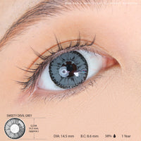Sweety Devil Grey (1 lens/pack)-Colored Contacts-UNIQSO Canada
