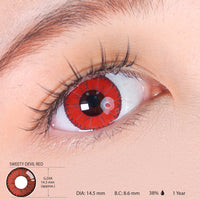 Sweety Devil Red (1 lens/pack)-Colored Contacts-UNIQSO Canada