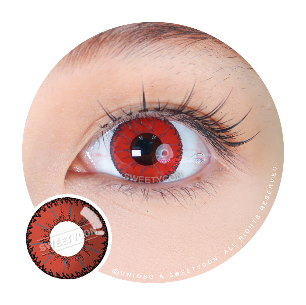 Sweety Devil Red (1 lens/pack)-Colored Contacts-UNIQSO Canada