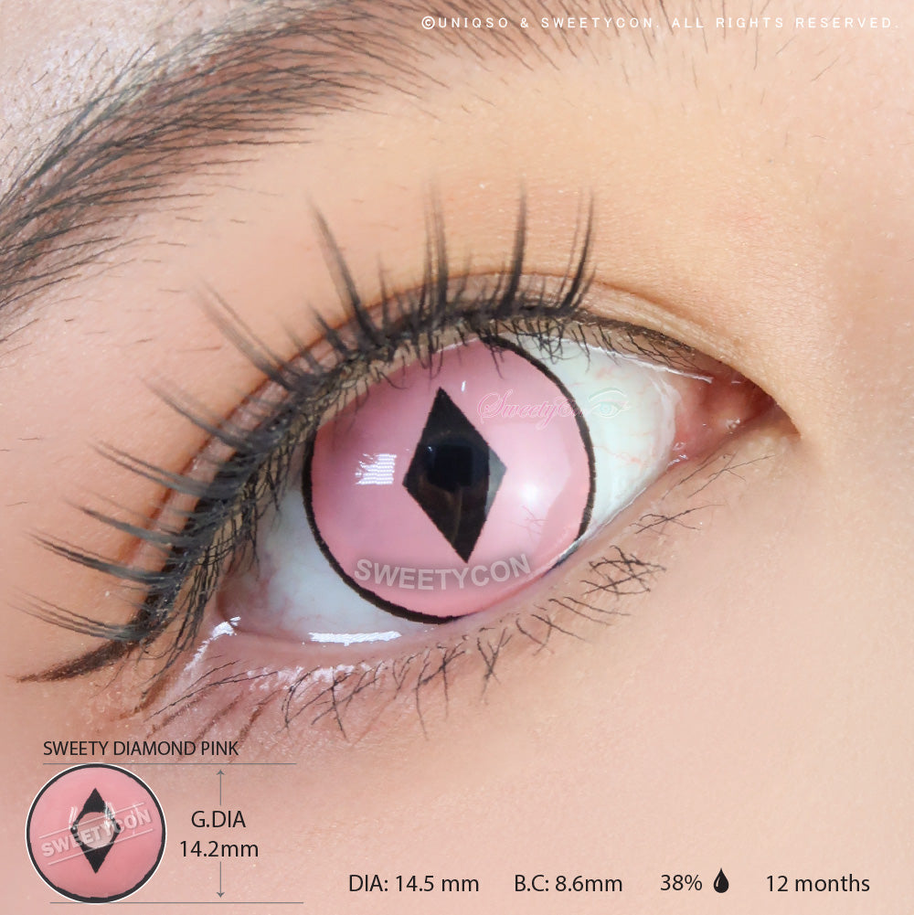 Sweety Diamond Pink (1 lens/pack)-Colored Contacts-UNIQSO Canada