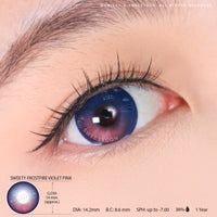 Sweety Frostfire Violet Pink (1 lens/pack)-Colored Contacts-UNIQSO Canada