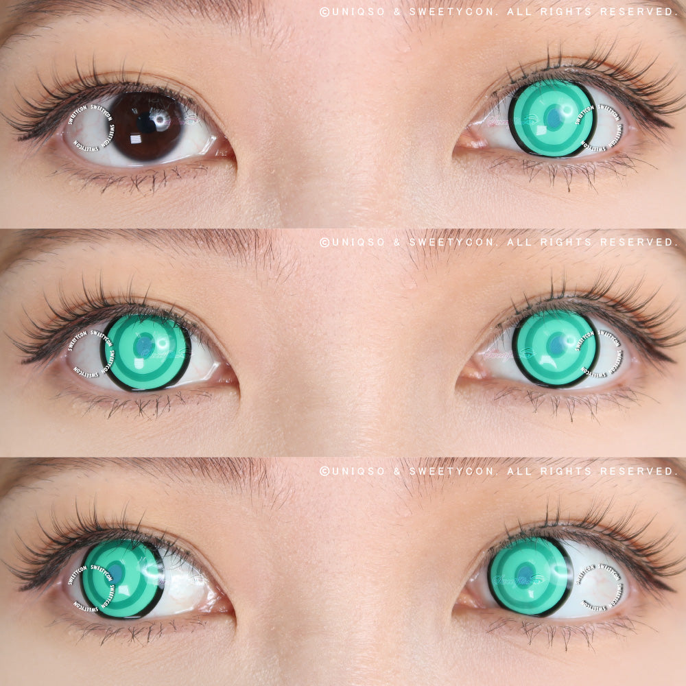 Sweety Crazy Green Ring (1 lens/pack)-Colored Contacts-UNIQSO Canada