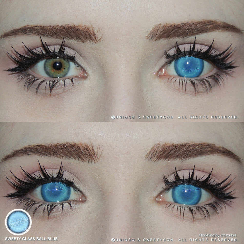 Sweety Glass Ball Blue (1 lens/pack)-Colored Contacts-UNIQSO Canada