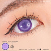 Sweety Glass Ball Violet (1 lens/pack)-Colored Contacts-UNIQSO Canada